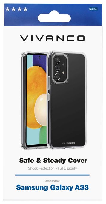 Cover für Samsung Galaxy A33  Safe and Steady (Transparent) 