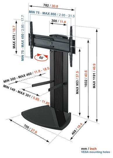 EFF8340 Standfuß 