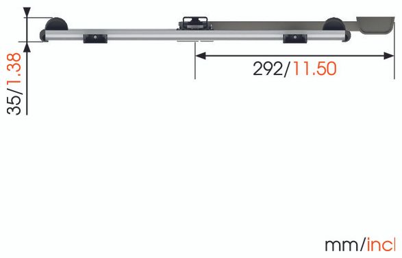 Wand Halterung 120° bis 139,7 cm (55") 18 kg 0 - 20° Thin 225 UltraThin 
