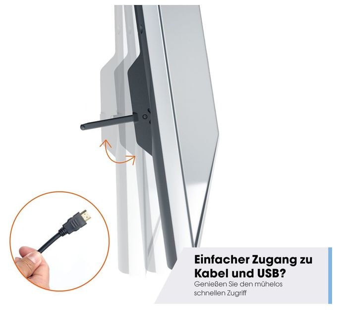 Wand Halterung bis 195,6 cm (77") 50 kg TVM3405 flache 