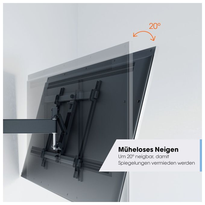 Wand Halterung 180° bis 165,1 cm (65") 25 kg 0 - 20° neigbar TVM3445 