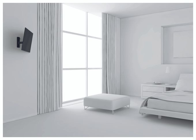 Wand Halterung 120° bis 66 cm (26") 15 kg 0 - 20° Wall 2025B 
