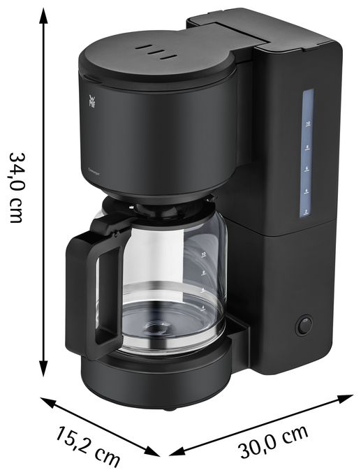 10 Tassen Filterkaffeemaschine 1,2 l  Stelio (Schwarz) 