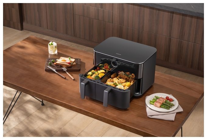 Doppel Heißluftfritteuse 10 l 2700 W  BHR07SGEU (Schwarz) 