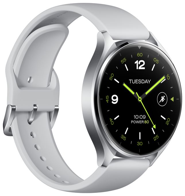 Digital 46 mm Smartwatch Rund 65 h  Watch 2 (Silber) 