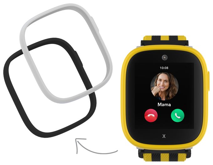 Digital Smartwatch Rechteckig IP68 72 h 4G  X6Play BVB-Edition (Gelb, Schwarz) 