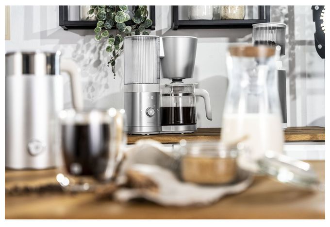 12 Tassen Filterkaffeemaschine 1,5 l  Enfinigy (Silber, Weiß) 