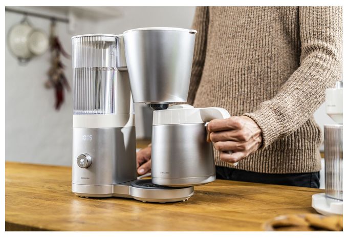 12 Tassen Thermo Filterkaffeemaschine 1,5 l  Enfinigy (Stahl, Weiß) 