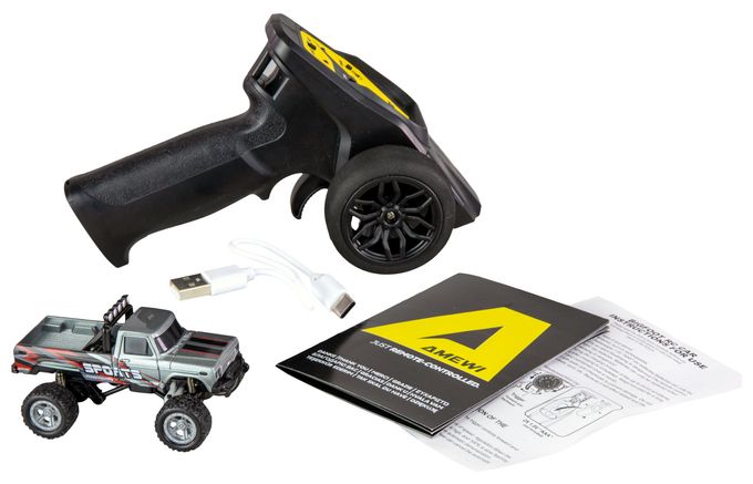 RC Monstertruck Die Cast grau 