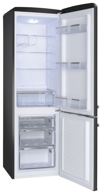 181 l / 63 l Kühl-Gefrierkombi freistehend 202 kWh Jahr  KGCR387100MS (Schwarz) 