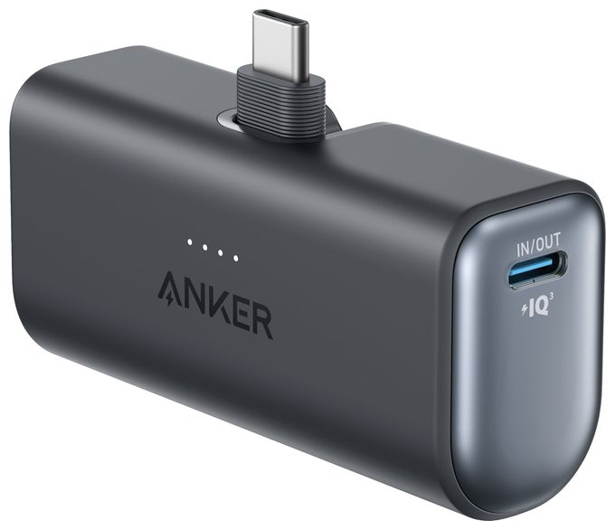 5000 mAh Powerbank USB Typ-C  Nano (Schwarz) 