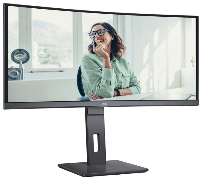 Quad HD Monitor 86,4 cm (34 Zoll) 21:9 4 ms 300 cd/m²  CU34P3CV (Schwarz) 