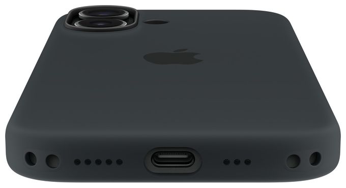 Cover für Apple iPhone 17  Silikon Case mit MagSafe (Schwarz) 