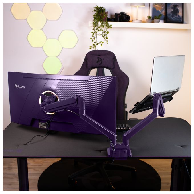 Monitorarm bis 18 kg  Alzare Neo Duo (Violett) 