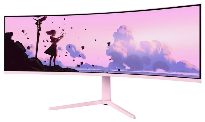 Quad HD Monitor 124,5 cm (49 Zoll) 32:9 4 ms 350 cd/m²  Nova Curved (Pink) 