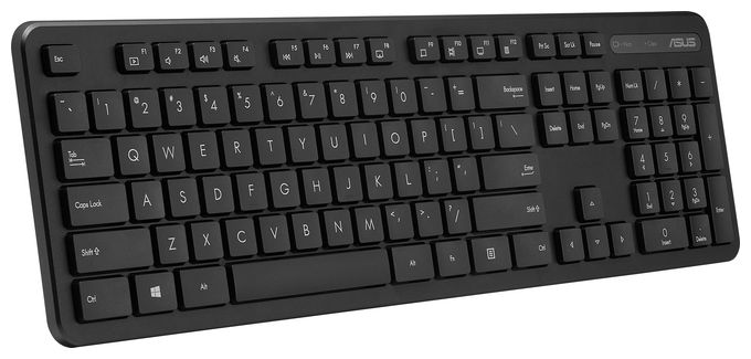 Universal Tastatur RF kabellos + USB 2.4 GHz  CW100 (Schwarz) 
