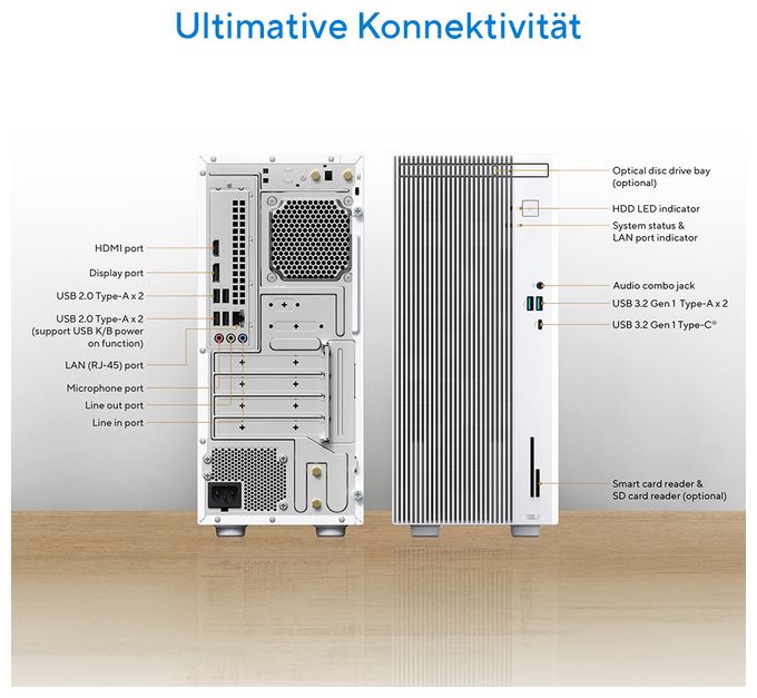 PC Intel® Core™ i3 8 GB Ram 512 GB SSD Windows 11 Home intern ExpertCenter P5 V500MV-31315U071W 