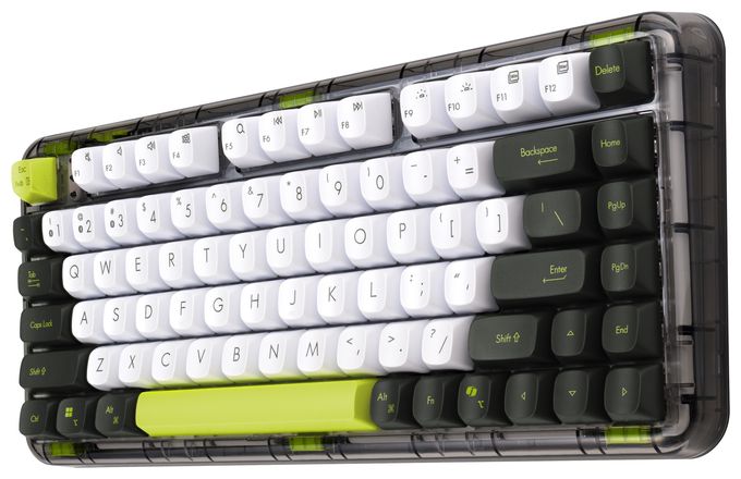Universal Tastatur USB + RF Wireless + Bluetooth 2.4 GHz  Jelly75 KD201 (Mehrfarbig) 