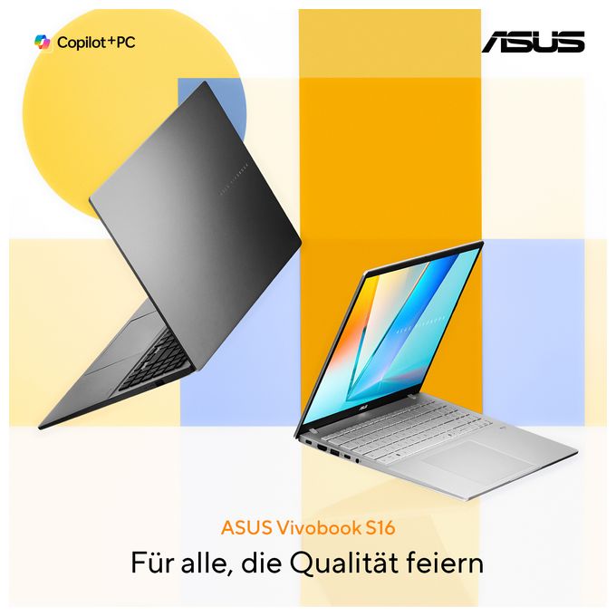 Full HD Notebook 40,6 cm (16 Zoll) 1920 x 1200 Pixel 1 TB SSD Windows 11 Home AMD Ryzen 7 max. 4,6 GHz  Vivobook S16 M3607GA-SH004W (Grau) 