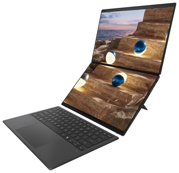 2K Ultra HD Notebook 35,6 cm (14 Zoll) 2880 x 1800 Pixel 1 TB SSD Windows 11 Pro Intel Core Ultra 9 max. 4,9 GHz  Zenbook Duo UX8407AA-SN469X (Grau) 