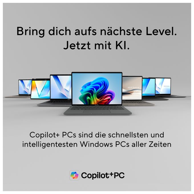 WUXGA Notebook 35,6 cm (14 Zoll) 1920 x 1200 Pixel 1 TB SSD Windows 11 Home Qualcomm Snapdragon max. 3 GHz  Zenbook UX3407QA-QD498W (Beige) 