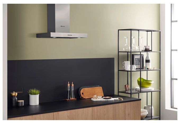 Abluft/Umluft Dunstabzugshaube/Esse Wand 60 cm (Edelstahl) DBHBS64 LMX 