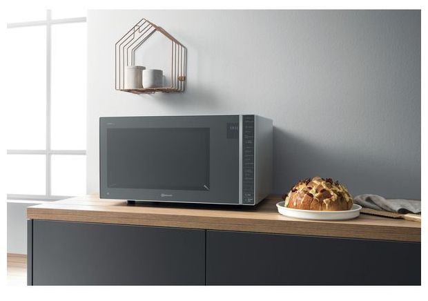 Standgeräte Solo 900 W Größe: groß 7 Stufen Dampfgaren Grill  MW304M (Grau, Spiegel) 