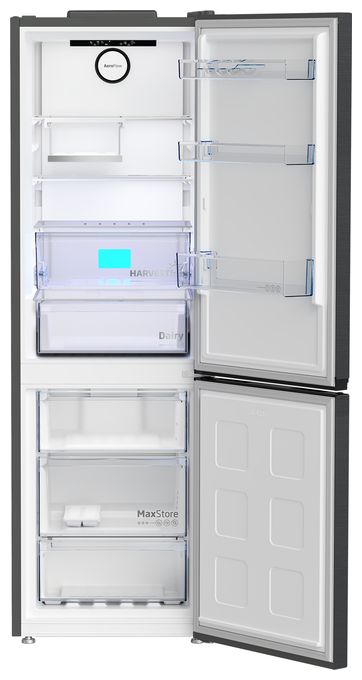 210 l / 106 l Kühl-Gefrierkombi freistehend NoFrost 136 kWh Jahr  B7RCNE367HG (Grau) 