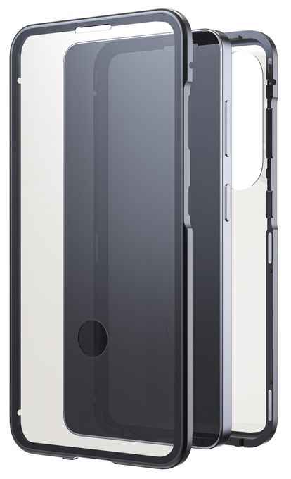 Cover für Samsung Galaxy S26 (Schwarz, Transparent) 360° Glass 