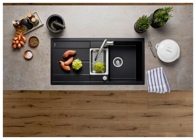 Silgranit 2 Becken  METRA 6 S Einbauspüle für 60 cm Unterschrank (Grau) 