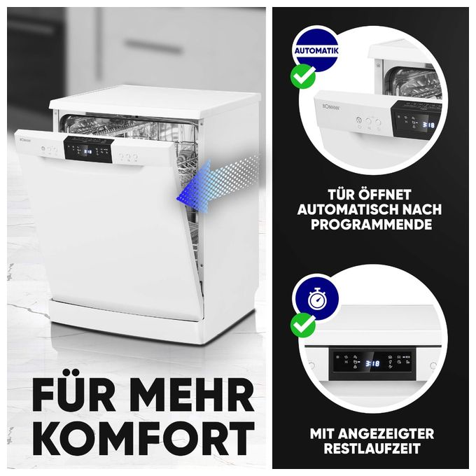 60 cm Geschirrspüler freistehend Leise 14 Maßgedecke GSP7419 