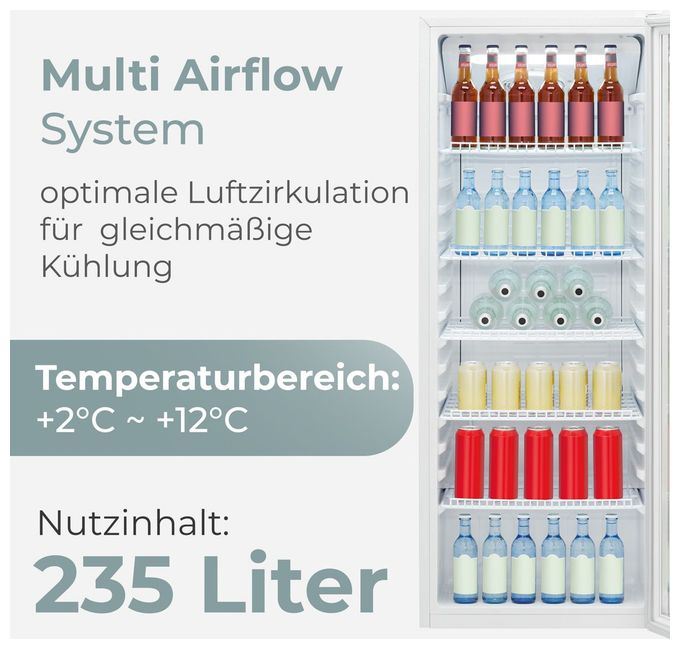 235 l Kühlschrank freistehend EEK: C 433 kWh Jahr  KSG7292 (Weiß) 