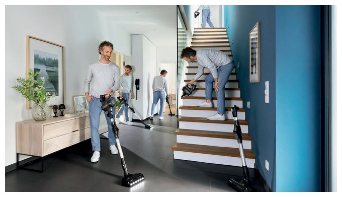 Handstaubsauger Beutellos bis 80 min Laufzeit 18 V Hygienefilter  Unlimited 7 BBS712A (Graphit) 
