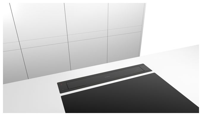Dunstabzugshaube Tisch 80 cm Abluft/Umluft (Schwarz/Transparent) Serie 8 DDW88MM65 