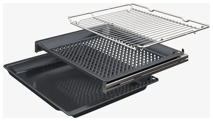 Herdset groß Pyrolyse mit 80 cm Glaskeramik HBD473AB83 (HBA4720B3 + PKC845FP1D) 