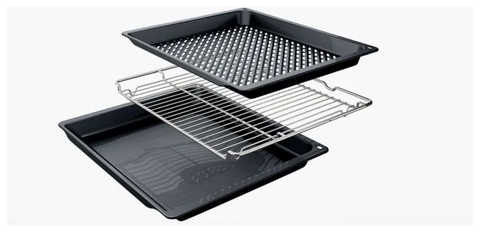 Herdset groß AutoClean Ecoclean mit 80 cm Glaskeramik Kochfeld HBD632LS82 (HBG537BB4 + PKH845BB1D) 