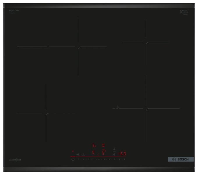 Backofen-Set groß AutoClean mit autarkem 60 cm Induktions Kochfeld HBD876AS62 (HBG972KB1 + PIF695HC1E) 