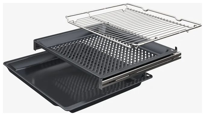 Backofen-Set groß AutoClean mit autarkem 80 cm Induktions Kochfeld HBDMATTK06 (HBA4720B3 + PXL89BH26E) 