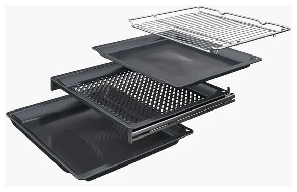 Backofen-Set groß AutoClean mit autarkem 60,2 cm Induktions Kochfeld HBDMATTK09 (HBG4790B3 + PVQ69BHC1E) 