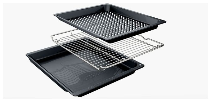 Backofen-Set groß AutoClean mit autarkem 80 cm Induktions Kochfeld HBDPROTEC8 (HBG972KB1 + PVQ890H26E) 