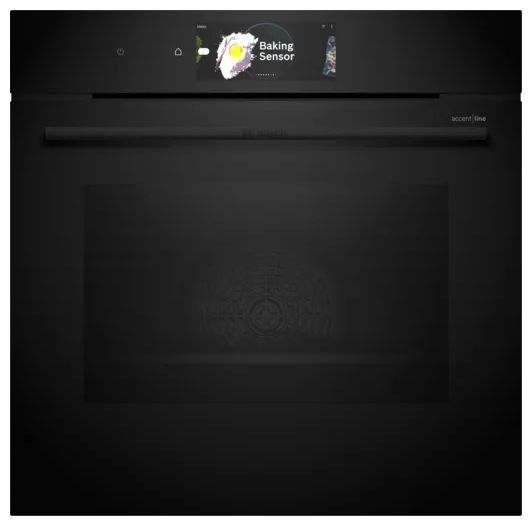 Einbaubackofen groß AutoClean (Schwarz) Serie 8 HBG978NB1 