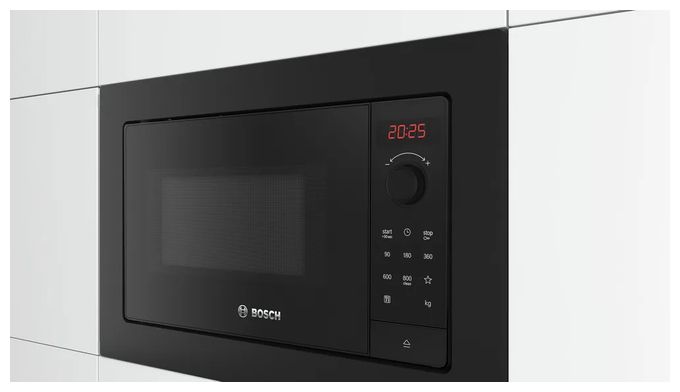 Einbau-Mikrowelle 800 W Größe: klein 5 Stufen (Schwarz) Serie 2 BFL623MB4 