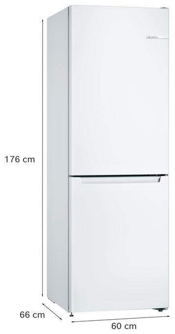 193 l / 89 l Kühl-Gefrierkombi freistehend 237 kWh Jahr  Serie 2 KGN33NWEB (Weiß) 
