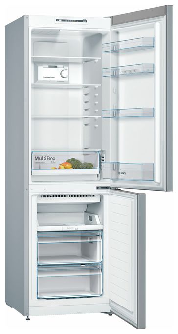 216 l / 89 l Kühl-Gefrierkombi freistehend NoFrost 239 kWh Jahr  Serie 2 KGN36NLEA (Edelstahl) 
