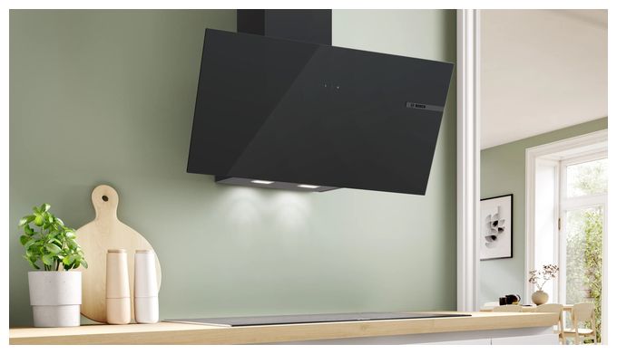 Abluft/Umluft Dunstabzugshaube/Esse Wand 80 cm (Schwarz) Serie 4 DWK85DF61 