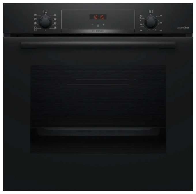 Einbaubackofen groß AutoClean (Schwarz) Serie 4 HBA4340B3 