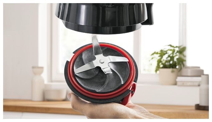 1,5 l Standmixer 2 Geschwindigkeiten 1200 W  Serie 4 MMB6172SN VitaPower (Schwarz, Edelstahl) 