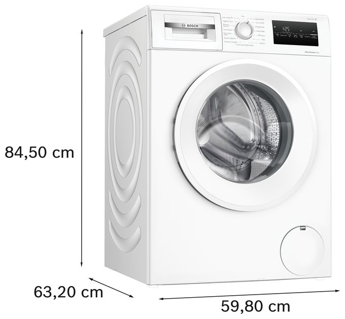 8 kg Frontlader Waschmaschine 1400 U/min aquaStop Funktion (Weiß) Serie 4 WAN28272 