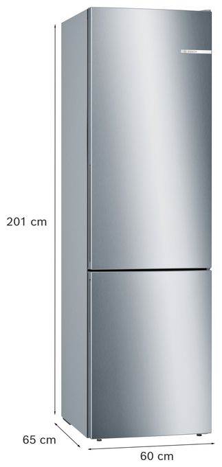 249 l / 94 l Kühl-Gefrierkombi freistehend 149 kWh Jahr  Serie 6 KGE39AICA (Edelstahl) 