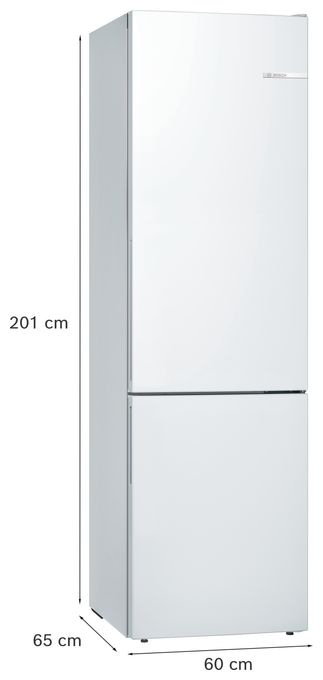 249 l / 94 l Kühl-Gefrierkombi freistehend 149 kWh Jahr  Serie 6 KGE39AWCA (Weiß) 